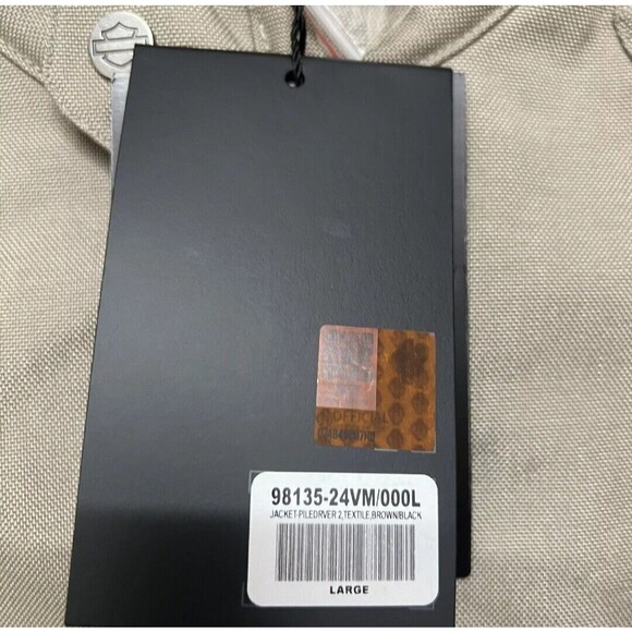 NWT $300.00 Harley-Davidson Mens Piledriver 2.0 Snaptab Textile Jacket Tan LARGE - Picture 12 of 16